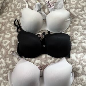 Victoria's Secret Classic Bra Collection - Black, White, Cream